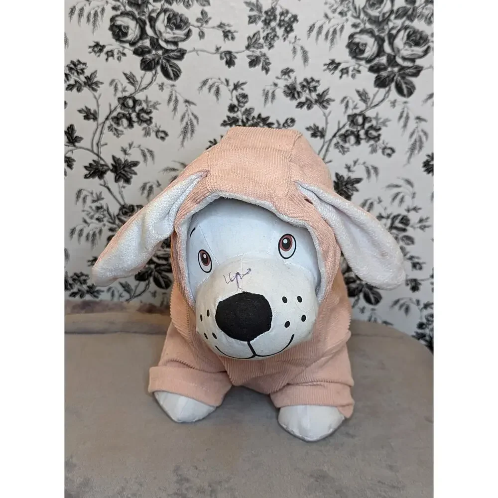 Wiz BBQT Dog Cat Pink Rabbit Bunny Ears Soft Knit Hoodie Sweater Costume L